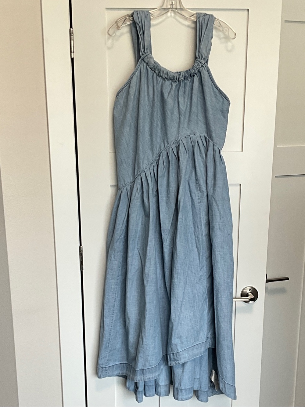 Free People Light Blue High-Low Sundress